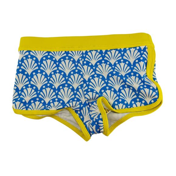 Mini Boden Blue Scallop Shell Print Swim Shorts Bottoms 4-5Yrs - Picture 1 of 5